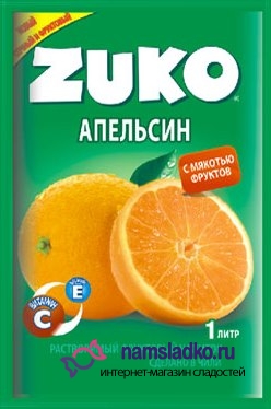 Зуко раств.напиток Апельсин 20г 12 шт